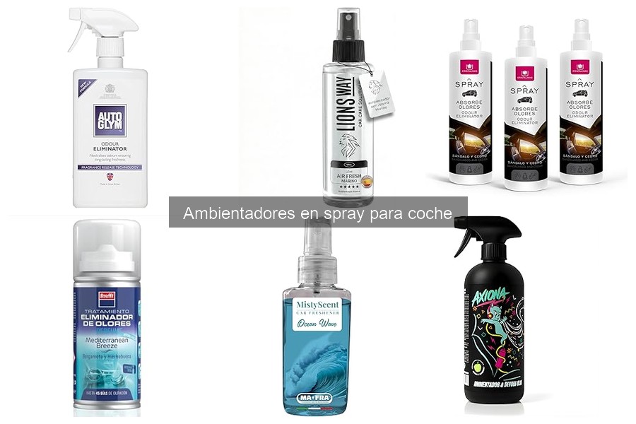 Alternativas a ambientadores en spray para coche