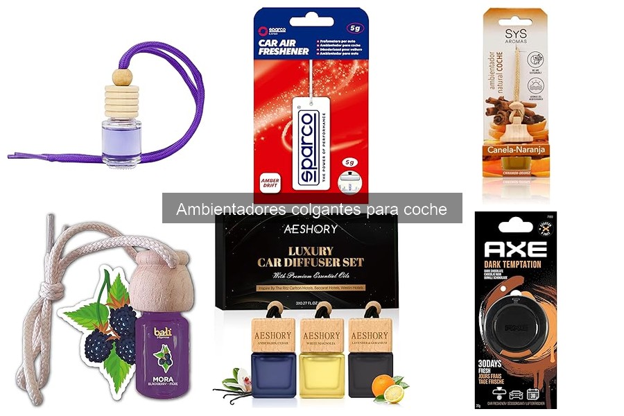 Ambientadores colgantes para coche sin fragancia: opciones ideales