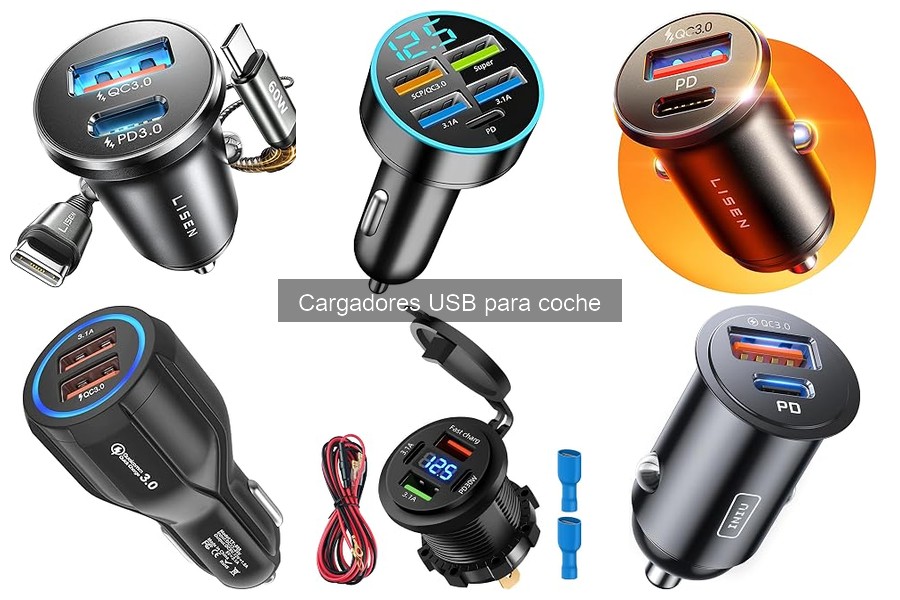 Cargadores USB para coche con múltiples puertos: ¿valen la pena?