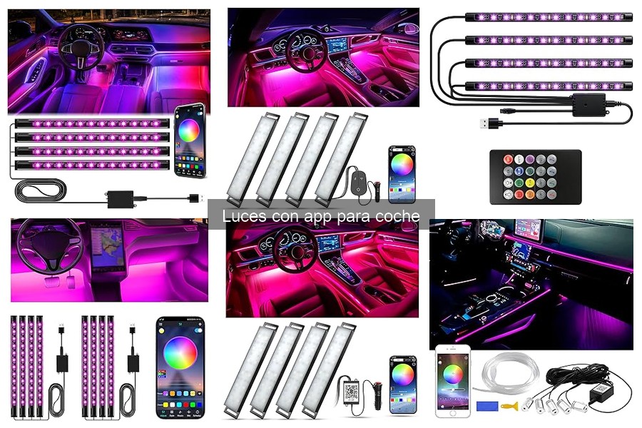 Dónde comprar luces con app para coche en oferta