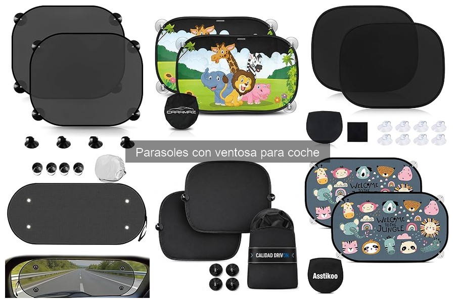 Mantenimiento y limpieza de parasoles con ventosa para coche