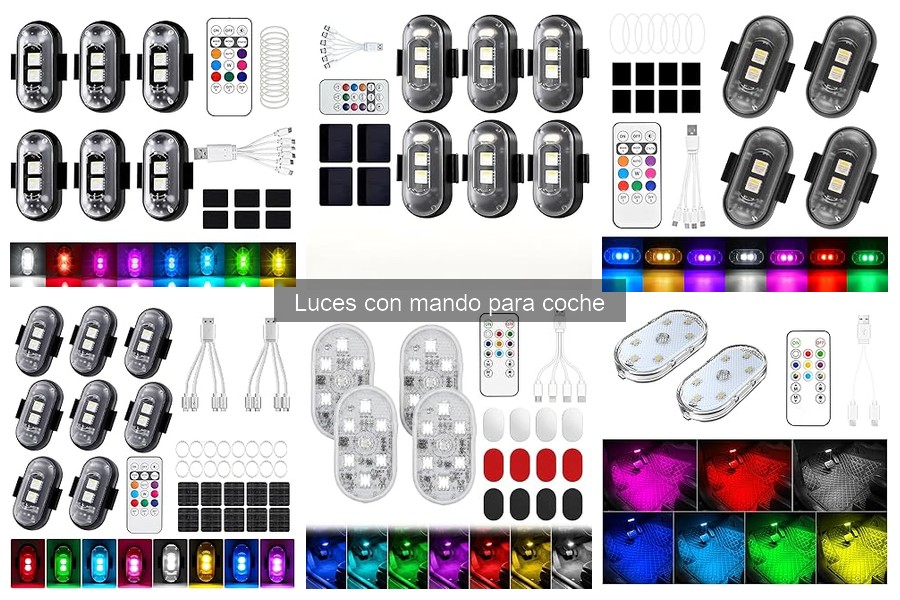 Mejores luces con mando para coche según opiniones de usuarios