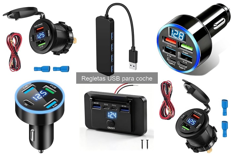 Opiniones sobre regletas USB para coche: ¿Cuál elegir?