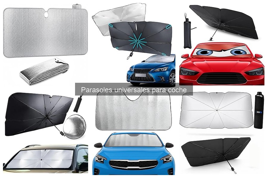 Tipos de parasoles universales para coche: materiales y características