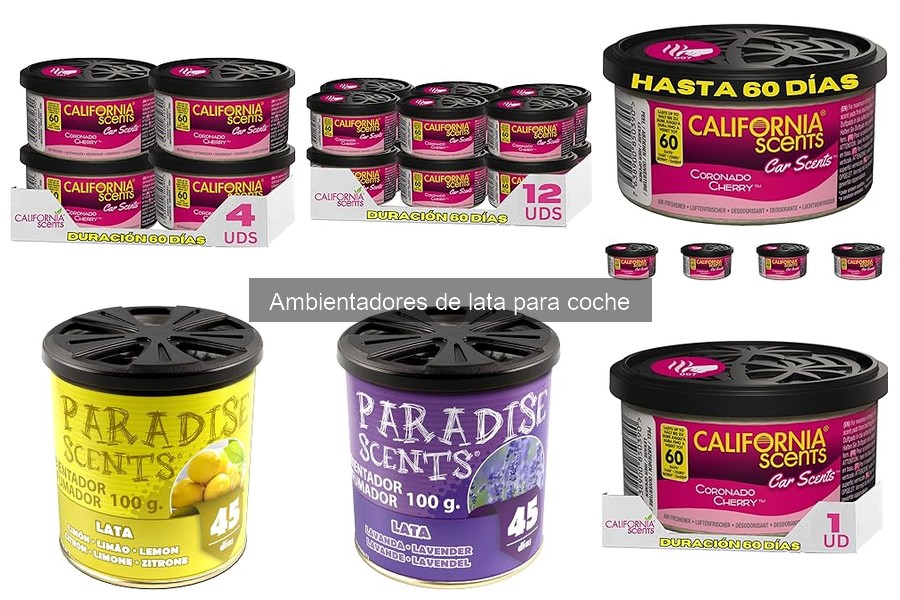 Ventajas y desventajas de ambientadores de lata para coche